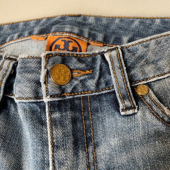 Tory Burch Wide Leg Jeans High Rise Size 25 - Picture 4 of 12